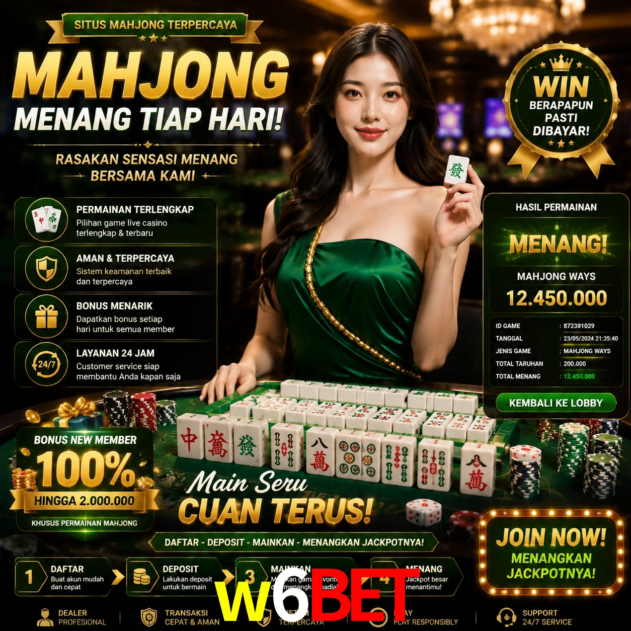 Cashback VIP w6bet - reembolso semanal