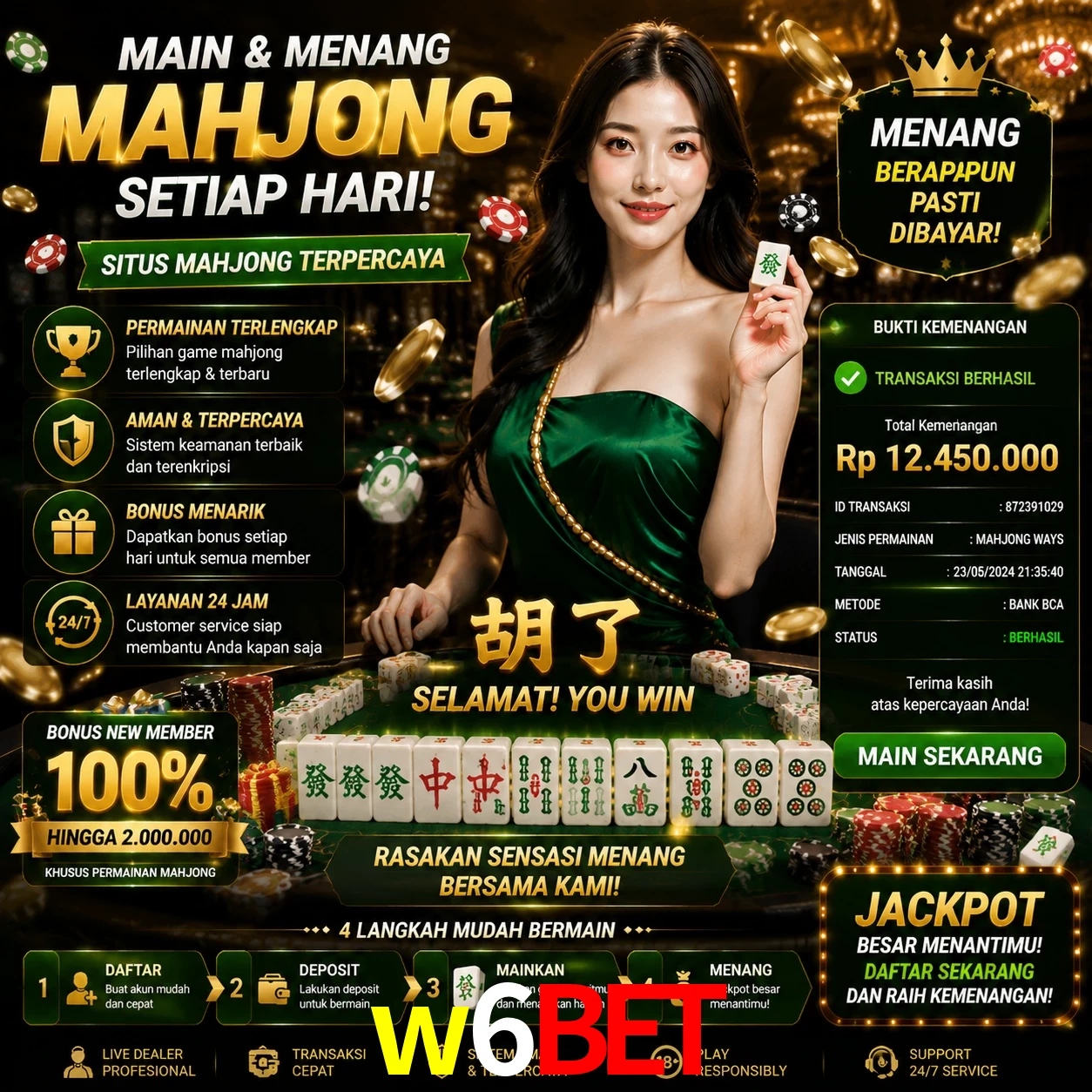 Ganhar e sacar na w6bet